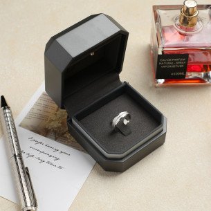 Silver Ring for Men with Intricate Engravings