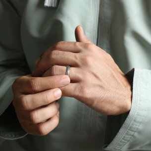 Silver Ring for Men with Simple Design